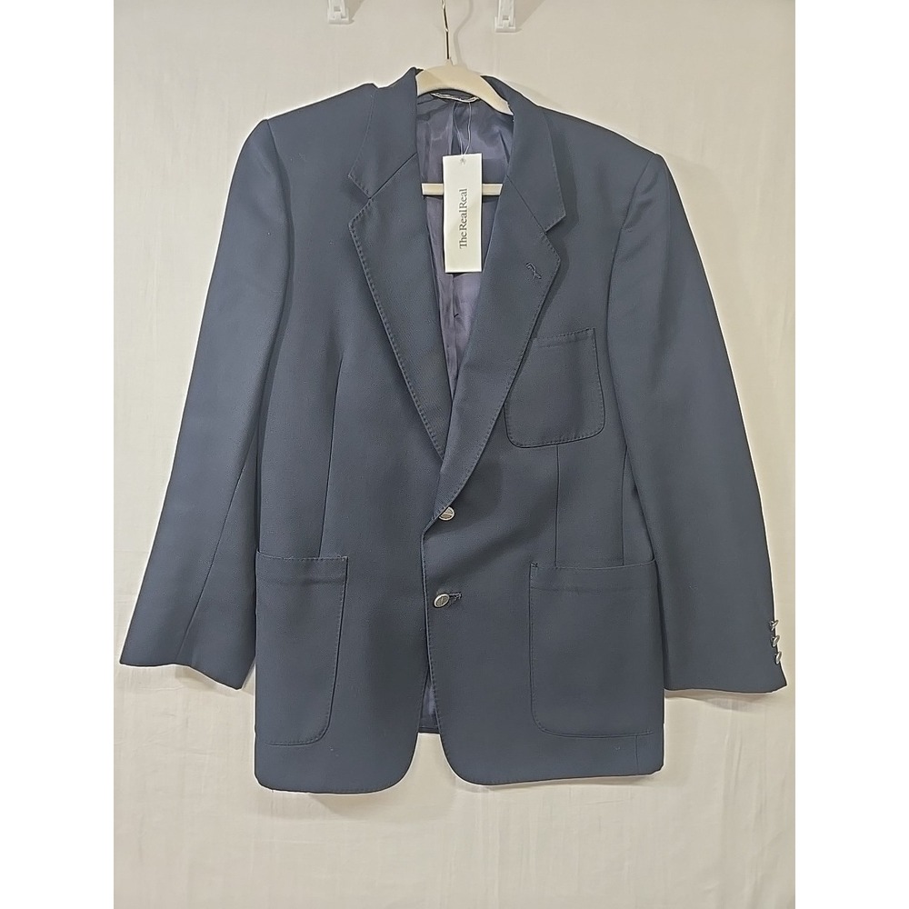 Vintage Christian Dior‎ Monsieur Navy Men's Blazer See Measurements For Sizing